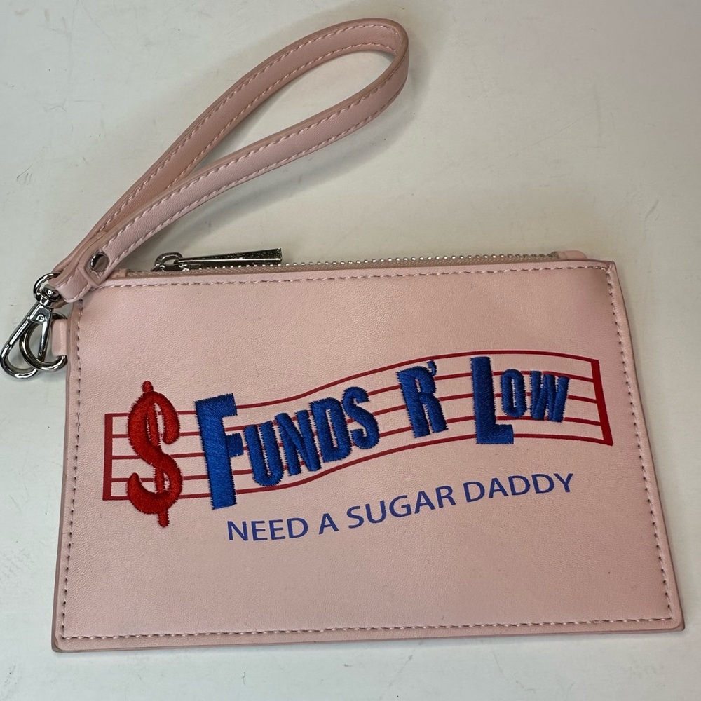 Sugar Thrillz Light Pink Statement Wristlet